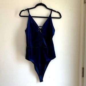 Blue Velvet Bodysuit